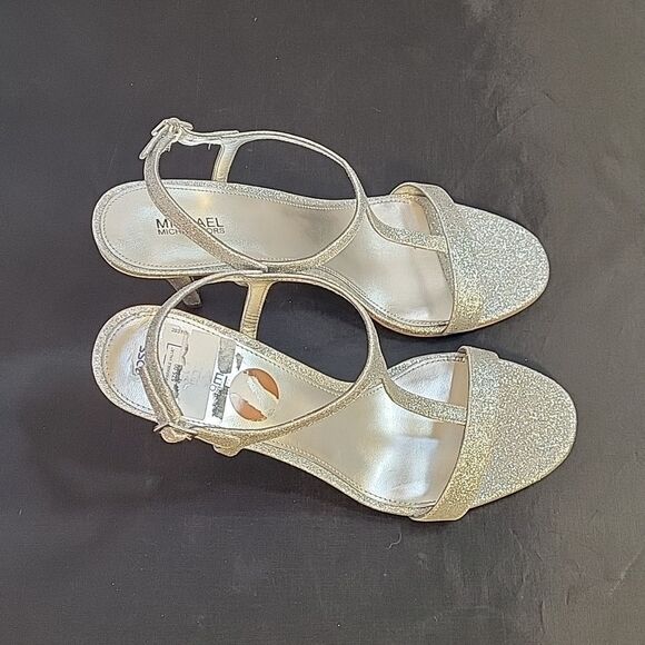 BRAND NEW MICHEAL KORS ARDEN T-STRAP OPEN TOE HEEL SANDAL - Picture 4 of 14